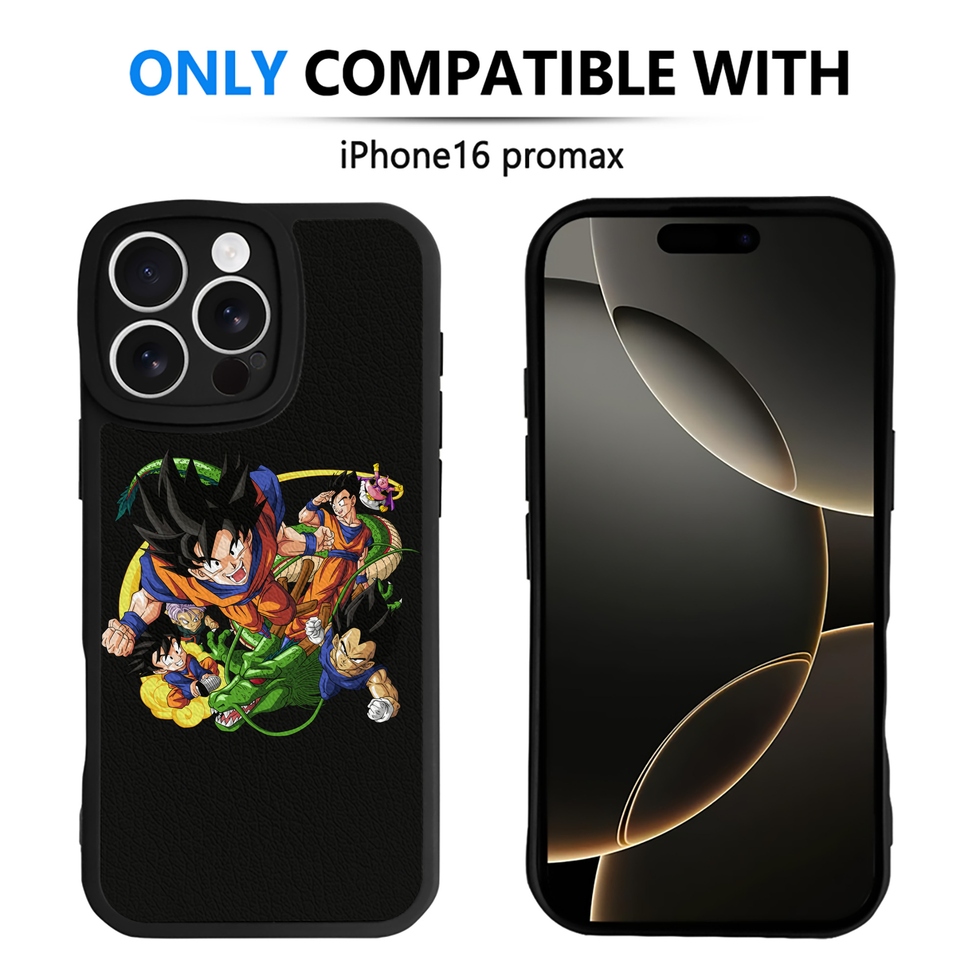 （画像用） ドラゴンボール DRAGON BALL 【iPhone 16シリーズ対応】シリコンスマホケース（レザー調） 材質：シリコン